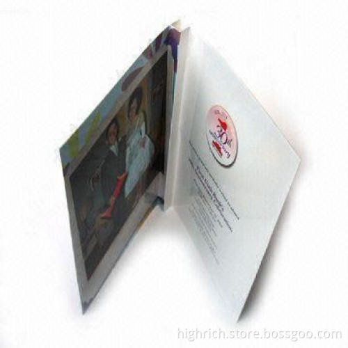 Musical Prerecorded Greeting Card with 250g White Paper Card Material, Applicable for Wedding